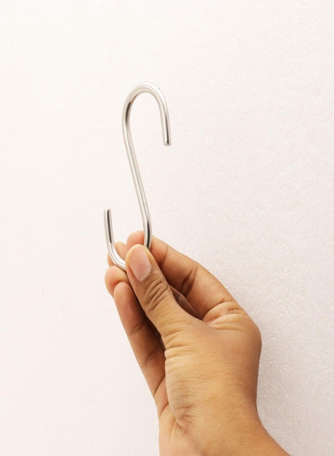 Spillbox منظم متعدد الأغراض من الفولاذ المقاوم للصدأ من نوع S من Spillbox | منظم للخزانة | علاقات ملابس | خطاف تعليق للمطبخ | خطاف لتعليق الملابس | خطاف للحمام - خطاف S (عبوة من قطعتين) - Image 3